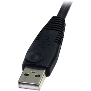 StarTech.com 1,8m 4-in-1 USB DisplayPort® KVM-Switch Kabel mit Audio und Mikrofon - Golden Beschichteter Stecker - Schwarz