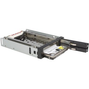 StarTech.com SATA Hot Swap Wechselrahmen trägerlos - Mobiles Festplatten Speicher Rack 2x 6,4cm (2,5") - 2 x HDD unterstüt