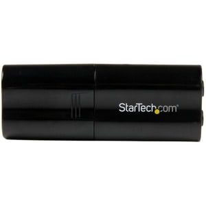 StarTech.com USB Audio Adapter - Externe USB Soundkarte - Schwarz - 1 x Typ A Stecker USB - 1 x Klinke Buchse Audioeingang