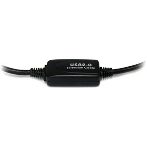 StarTech.com 10m Aktives USB 2.0 A auf B Kabel - Stecker/Stecker - Schwarz - Cable for Peripheriegerät - 480 Mbit/s - Absc