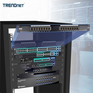 TRENDnet TC-P16C6 16 Port(s) Network Patch Panel - 16 x RJ-45 - 19" Wide
