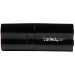 StarTech.com Tarjeta de Sonido Estéreo USB Externa Adaptador Convertidor - Negro - Negro