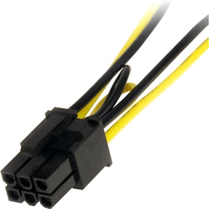 StarTech.com Câble adaptateur d'alimentation SATA vers carte vidéo PCI Express 6 broches de 15 cm - Pour PCI Express Card 