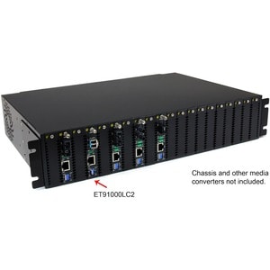 StarTech.com Multimode (MM) LC Fiber Media Converter for 1Gbe Network - 550m Range - Gigabit Ethernet - 850nm - with SFP T
