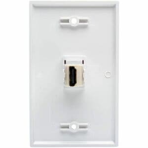 Eaton Tripp Lite Series HDMI Keystone Wallplate Coupler, White (F/F) - 1 x HDMI Digital Audio/Video Female - 1 x HDMI Digi
