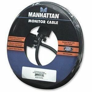 Manhattan 11m SVGA Cable de vídeo para Monitor, Dispositivo de Vídeo - Extremo Secundario: 1 x 15 pin Hd-15 digital video 