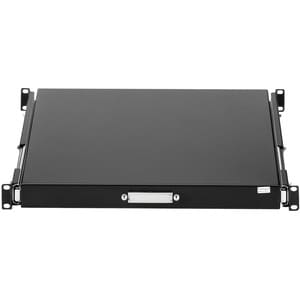 StarTech.com 1U Sliding Server Rack Mount Keyboard Shelf Tray, 55lbs (25Kg), 22in (55cm) Deep Steel Pull Out Drawer for 19