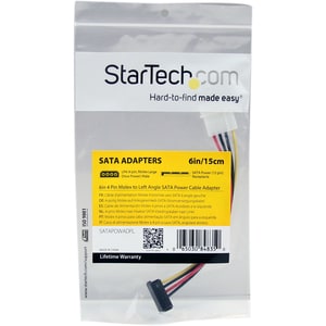 CABLE ADAPTADOR CORRIENTE LP4 MOLEX A SATA ANGULO IZQUIERDO