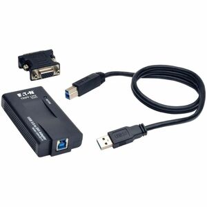 Eaton Tripp Lite Series USB to DVI Dual-Display External Video Graphics Card Adapter - USB 3.2 Gen 1, VGA Adapter, 512 MB 