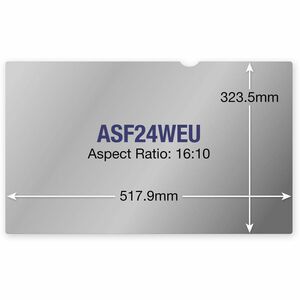Targus ASF24WEU Plastic Anti-glare Privacy Screen Filter - Black - For 61 cm (24") Widescreen LCD Monitor, Desktop/Laptop 