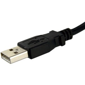 StarTech.com Cavo USB a pannello 30 cm A ad A - F/M - Cable for PC - Prolunga - 24/28 AWG - Nero