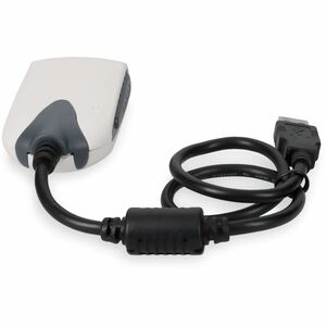 AddOn USB 2.0 (A) Male to VGA Female Black Adapter - 100% compatible and guaranteed to work