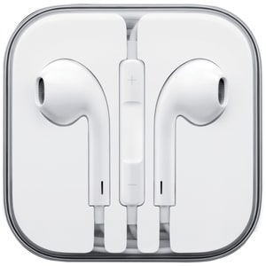 4XEM White Earpod Earphones For Apple iPhone/iPod/iPad - Stereo - White - Mini-phone - Wired - Earbud - Binaural - In-ear 
