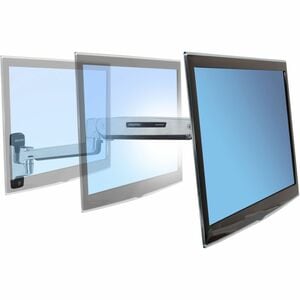 Ergotron LX Sit-Stand Wall Mount LCD Arm. Capacité de charge maximale: 11,3 kg, Taille maximale de l?écran: 106,7 cm (42")