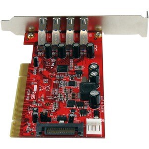 StarTech.com 4 Port PCI SuperSpeed USB 3.0 Adapter Card with SATA/SP4 Power - 4-Port USB 3.0 PCI/PCI-X Card (USB 3.1 Gen 1