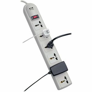 Tripp Lite by Eaton Protect It! 230V 6-Universal Outlet Surge Protector, 1.8M Cord, German/French Plug, 750 Joules - Recep