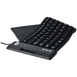 Adesso Antimicrobial Waterproof Flex Keyboard (Compact Size) - Cable Connectivity - USB Interface - 108 Key Home Page, Ema