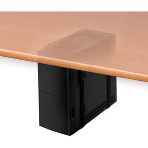 Newstar Under Desk PC Mount (Suitable PC Dimensions - Height: 3-60 cm / Width: 8-70 cm) - Black - Height Adjustable - 20 k