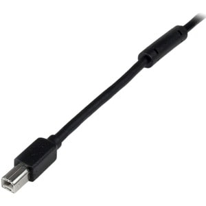 StarTech.com 65ft (20m) Active USB 2.0 A to B Cable, Long USB Cable, USB Printer Cable, 1x USB A (M), 1x USB B (M), Black 
