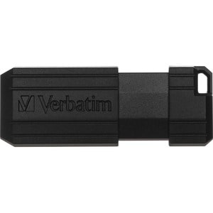 128GB PinStripe USB Flash Drive - Black - 128GB - Black
