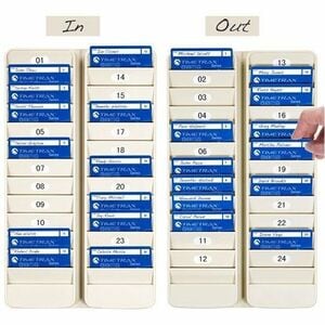 Pyramid 500-24 24-Pocket Employee ID Badge Rack - 24 x Card - 24 Pocket(s) - 14.1" (358.14 mm) Height x 8.2" (208.28 mm) W