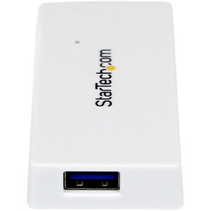 StarTech.com Portable 4 Port SuperSpeed Mini USB 3.0 Hub - 5Gbps - White - Add four external USB 3.0 ports to your noteboo