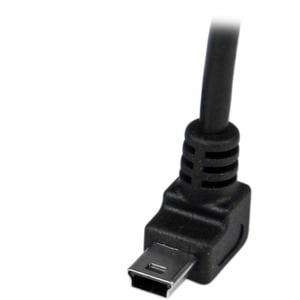 StarTech.com 1m Mini USB Cable - A to Up Angle Mini B - Cable for Digital Camera, Hard Drive, Smartphone, GPS Receiver, Co