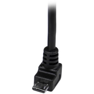 StarTech.com 2m Micro USB Cable Cord - A to Down Angle Micro B - Down Angled Micro USB Cable - 1x USB A (M), 1x USB Micro 