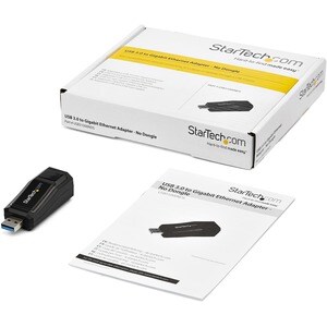 StarTech.com Gigabit Ethernet Adapter for PC - 10/100/1000Base-T - USB - 8 Gbit/s Data Transfer Rate ASIX - AX88179 - 1 Po