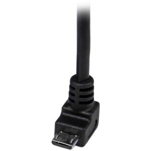 StarTech.com 2m Micro USB Cable - A to Down Angle Micro B - Cable for Smartphone, Digital Camera, Portable Hard Drive, Tab
