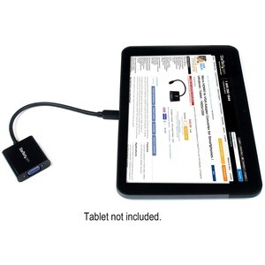 StarTech.com Micro HDMIÂ® to VGA Adapter Converter for Smartphones / Ultrabook / Tablet - 1920x1080 - 1 x 19-pin Micro HDM