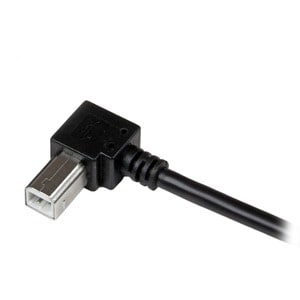 StarTech.com 2m USB 2.0 A to Right Angle B Cable - M/M - Connect hard-to-reach USB 2.0 peripherals, for installation in na