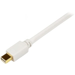 StarTech.com 10 ft Mini DisplayPort to DVI Adapter Converter Cable - Mini DP to DVI 1920x1200 - White - Cable for Video De