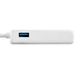 StarTech.com USB 3.0 to Gigabit Ethernet Adapter NIC w/ USB Port - White - Add a Gigabit Ethernet port and a USB 3.0 pass-