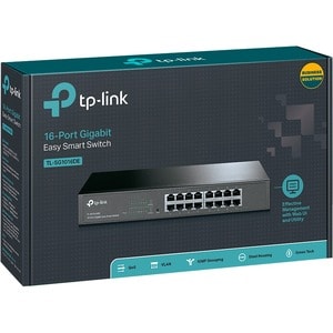 TP-Link TL-SG1016DE 16 Ports Manageable Ethernet Switch - Gigabit Ethernet - 10/100/1000Base-T - 2 Layer Supported - Twist