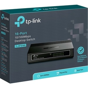 TP-Link TL-SF1016D 16 Anschlüsse Ethernet-Switch - Fast Ethernet - 10/100Base-TX - 2 Unterstützte Netzwerkschicht - Verdri