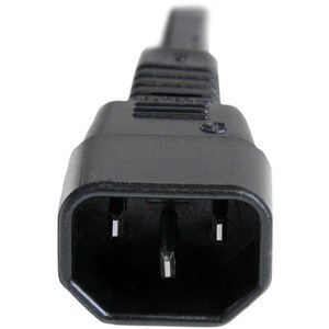 StarTech.com Cable de 1m (3 pies) de Extensión de Servicio Pesado, Cable Alargador de Alimentación IEC 320 C14 a IEC 320 C