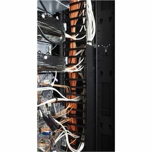 APC by Schneider Electric AR7588 Cable Organizer - Black - 2 Pack - TAA Compliant - Cable Pass-through - 48U Height