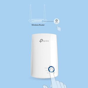 TP-Link TL-WA850RE IEEE 802.11n 300 Mbit/s Wireless Range Extender - 1 x Network (RJ-45) - Ethernet, Fast Ethernet - Wall 