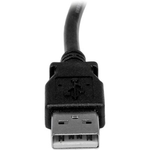 StarTech.com 1m USB 2.0 A to Left Angle B Cable Cord - 1 m USB Printer Cable - Left Angle USB B Cable - 1x USB A (M), 1x U
