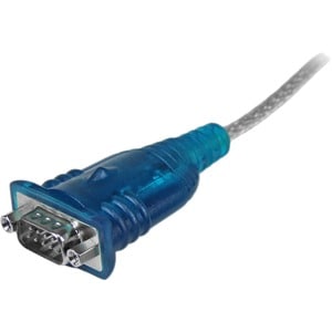 StarTech.com USB auf Seriell RS232 / DB9 Adapterkabel - St/St - Zweiter Anschluss: 1 x 4-pin USB 2.0 Type A - Male - Schwarz