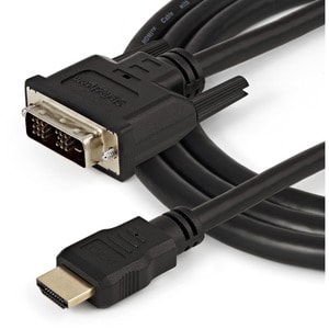 StarTech.com 1,5m HDMI® auf DVI-D Kabel - St/St - Cable for Videogerät, Monitor, TV, Projektor, LCD-TV, Plasma, HDTV, DVD-