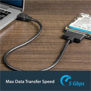 StarTech.com USB 3.0 auf 2,5" SATA III Adapter Kabel mit UASP - USB 3.0 zu SATA SSD/HDD Konverter - Schwarz