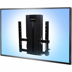 Ergotron Glide Wall Mount for TV - Black - Height Adjustable - 116.8 cm to 160 cm (63") Screen Support - 31.75 kg Load Cap