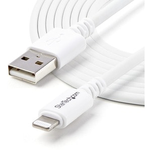 StarTech.com 3m (10ft) Long White AppleÂ® 8-pin Lightning Connector to USB Cable for iPhone / iPod / iPad - Charge and Syn