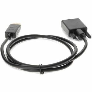 AddOn 3ft DisplayPort 1.2 Male to VGA Male Black Cable For Resolution Up to 1920x1200 (WUXGA) - 3 ft DisplayPort/VGA Video