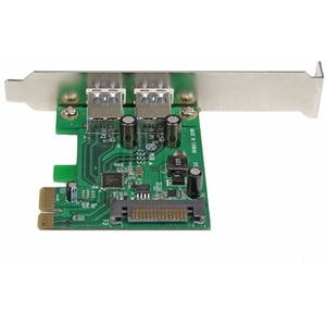 StarTech.com 2 Port PCI Express (PCIe) SuperSpeed USB 3.0 Card Adapter with UASP - SATA Power - Dual Port USB 3 PCIe Contr