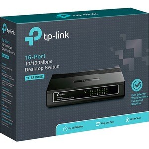 TP-Link TL-SF1016D 16 Puertos Conmutador Ethernet - Fast Ethernet - 10/100Base-TX - 2 Capa compatible - Par trenzado - De 