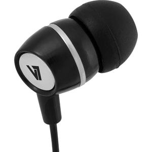 V7 Stereo Earbuds with Inline Microphone - Stereo - Mini-phone (3.5mm) - Wired - 32 Ohm - Earbud - Binaural - In-ear - 3.9