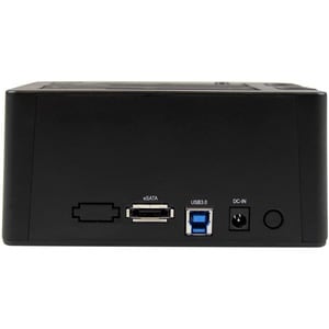 StarTech.com Dual-Bay USB 3.0 / eSATA to SATA Hard Drive Docking Station, 2.5/3.5" SATA III, SSD/HDD Dock, Top-Loading - D